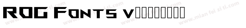 ROG Fonts v15字体转换